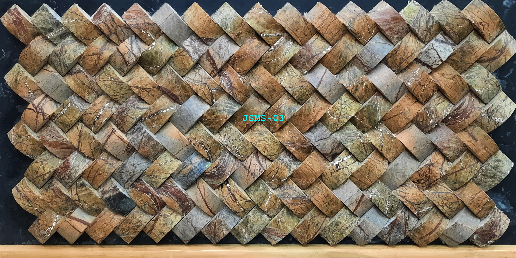 Latest Modern Popular Design Of Forest Stone Mosaic Tiles For Interior Wall Decoration